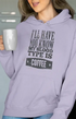 Womens Hooded SweatShirt My Blood - Lavender / XS