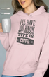 Womens Hooded SweatShirt My Blood - Light Baby Pink / XS