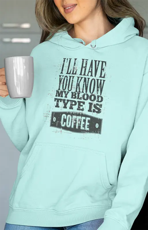 Womens Hooded SweatShirt My Blood - Mint / XS