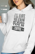 Womens Hooded SweatShirt My Blood - White / XS