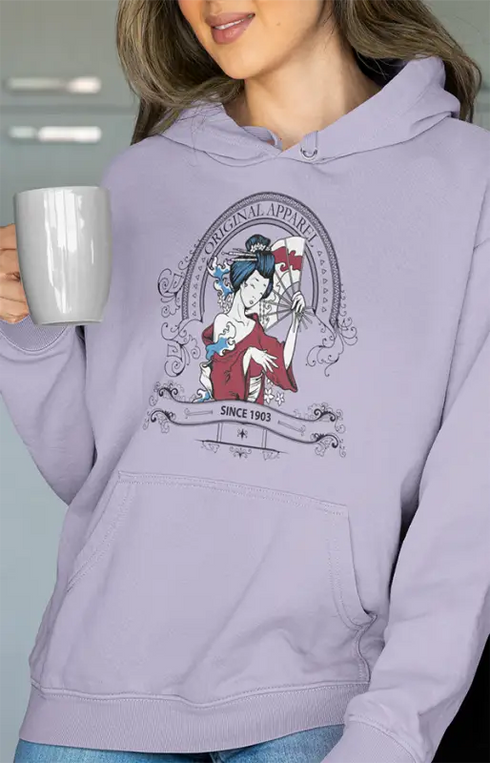 Womens Hooded SweatShirt Original Appreal - Lavender / XS