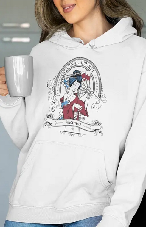 Womens Hooded SweatShirt Original Appreal - White / XS