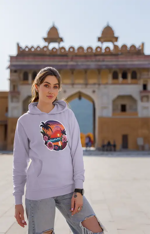 Womens Hooded SweatShirt Painting