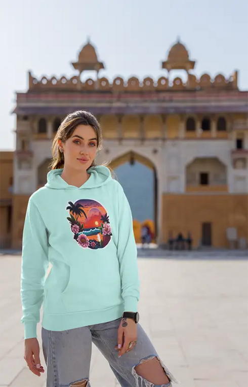 Womens Hooded SweatShirt Painting