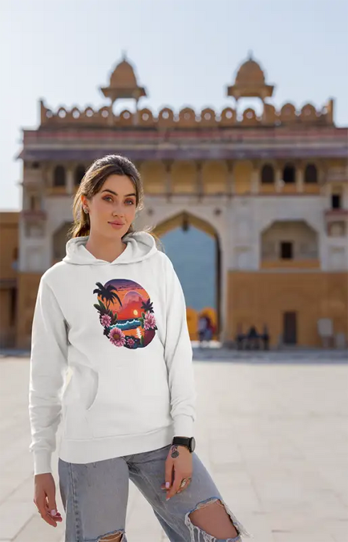 Womens Hooded SweatShirt Painting