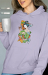 Womens Hooded SweatShirt Princess - Lavender / XS