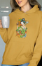 Womens Hooded SweatShirt Princess - Mustard Yellow / XS