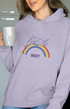 Womens Hooded SweatShirt What - Lavender / XS