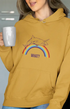Womens Hooded SweatShirt What - Mustard Yellow / XS