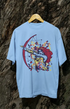 Womens Oversized Classic T-Shirt ArrowG - Baby Blue / XS