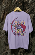 Womens Oversized Classic T-Shirt ArrowG - Lavender / XS