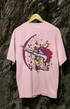 Womens Oversized Classic T-Shirt ArrowG - Light Baby Pink / XS