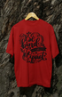 Womens Oversized Classic T-Shirt Be Kind - Red / XS