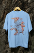 Womens Oversized Classic T-Shirt Eagle - Baby Blue / XS
