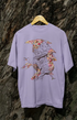 Womens Oversized Classic T-Shirt Eagle - Lavender / XS