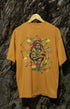 Womens Oversized Classic T-Shirt GirlArt - Mustard Yellow / XS