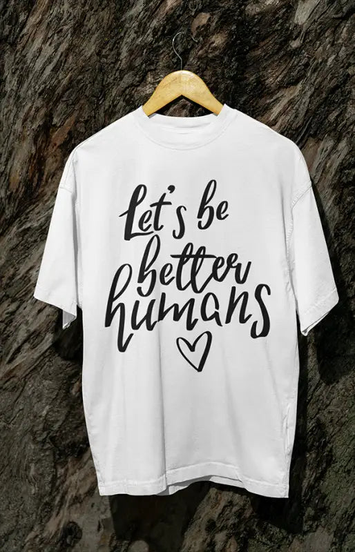 Womens Oversized Classic T-Shirt Humans - White / XS