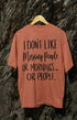 Womens Oversized Classic T-Shirt Morning People - Coral / XS