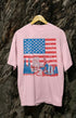 Mens Oversized Classic T-Shirt NewYork - Light Baby Pink / XS