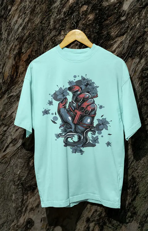 Womens Oversized Classic T-Shirt Save - Mint / XS