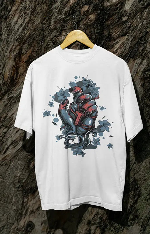 Womens Oversized Classic T-Shirt Save - White / XS